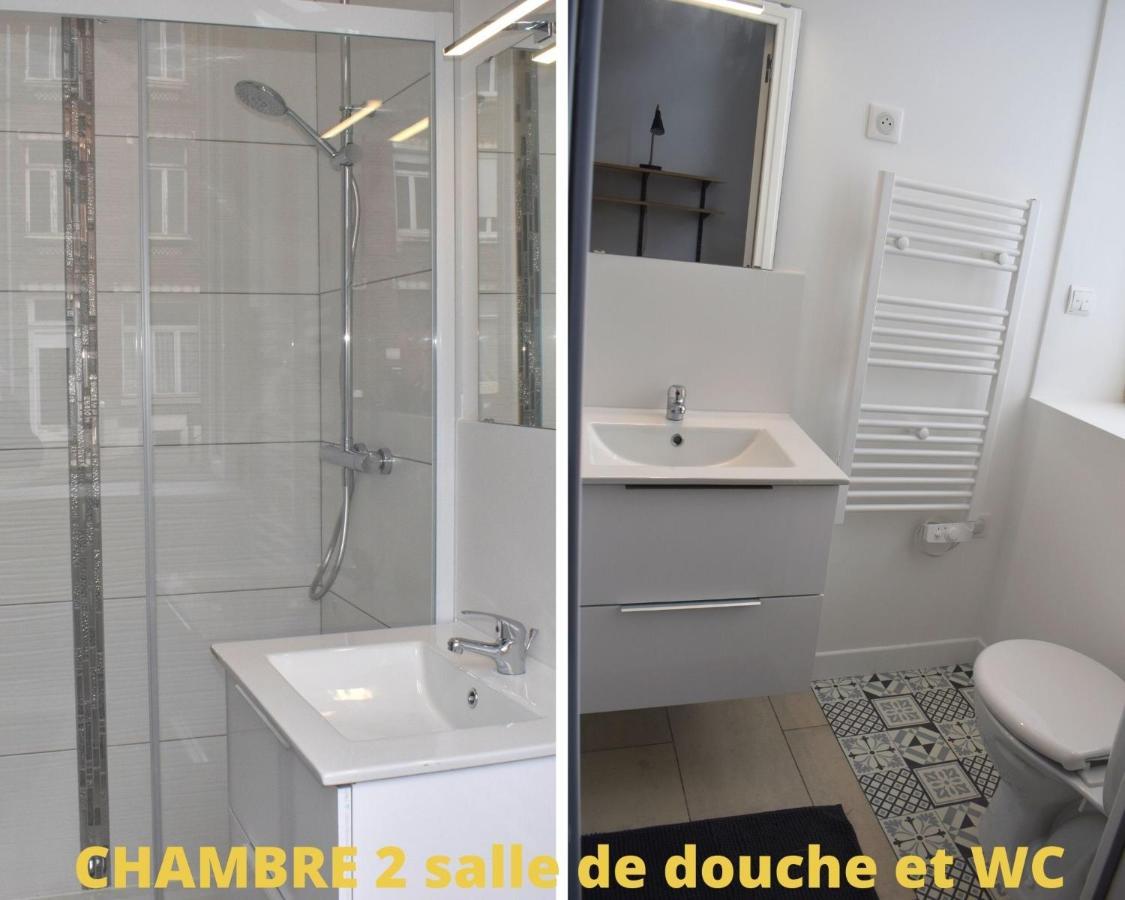 Coliving Tout Confort- Loos Les Lille-Maison Partagee-7 Chambres-5 Sdb-6Wc-Loos Les Lille Buitenkant foto
